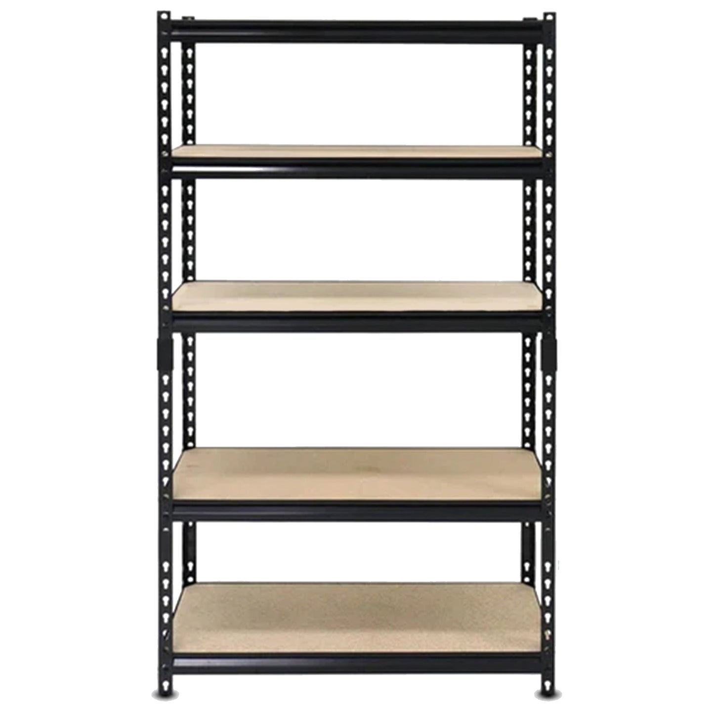 Juggernaut Storage 24" x 72" 5 Shelf Steel Utility Shelving Storage Unit, Black