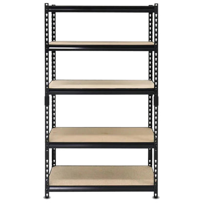 Juggernaut Storage 24" x 72" 5 Shelf Steel Utility Shelving Storage Unit, Black