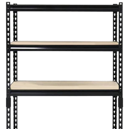 Juggernaut Storage 24" x 72" 5 Shelf Steel Utility Shelving Storage Unit, Black