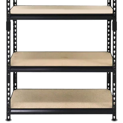 Juggernaut Storage 24" x 72" 5 Shelf Steel Utility Shelving Storage Unit, Black