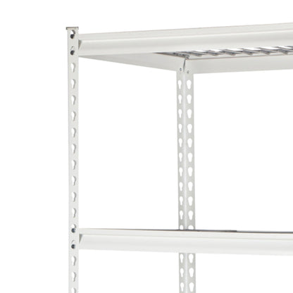 Pachira 36"W x 60"H 4 Shelf Steel Shelving for Home and Office Organizing, White