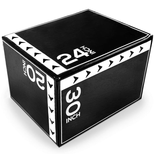 BalanceFrom Fitness 60 Pound Versatile 3-in-1 Plyometric Jumping Exercise Box