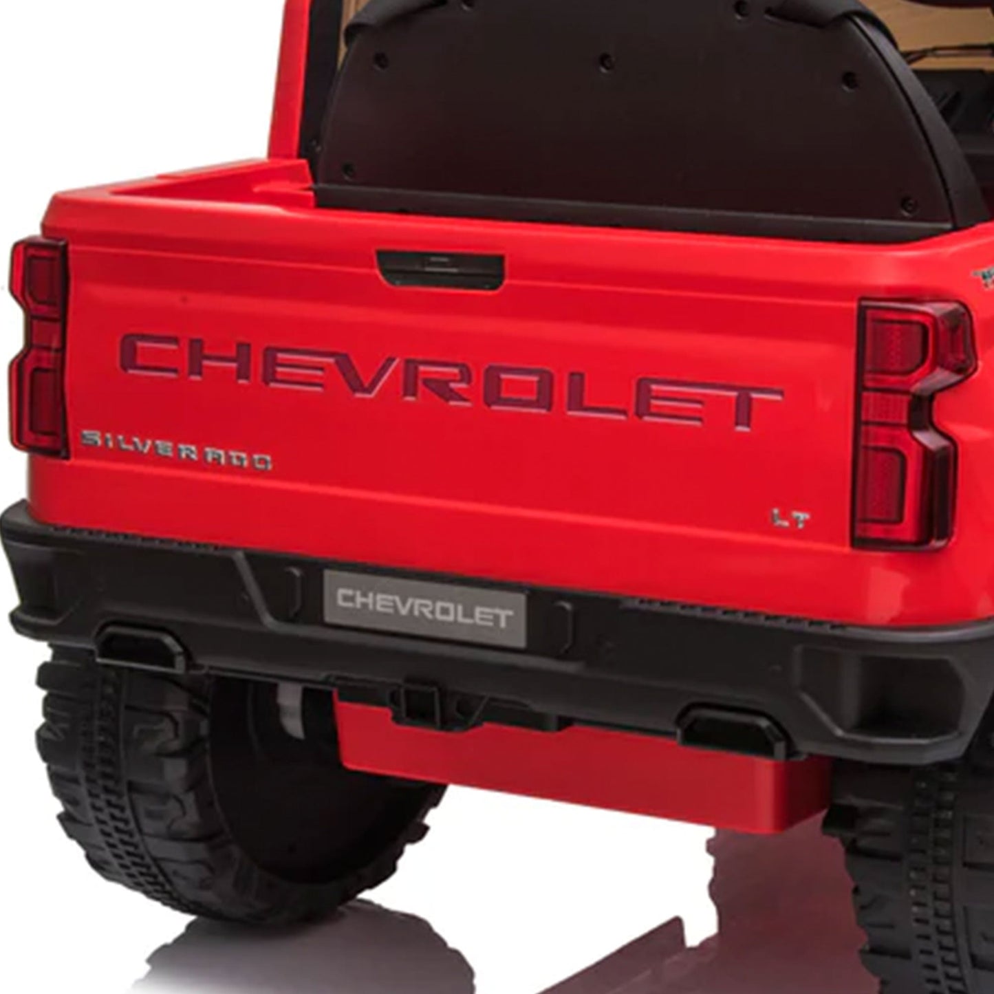 Dakott Chevy Silverado 4 x 4 Big Wheels Trail Boss Ride On Monster Truck, Red