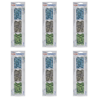 Elizabeth Ward Bead Storage Solutions 3 Piece Craft Storage Containers (6 Pack)