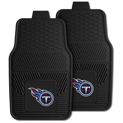 Fanmats 27 x 17 Inch Vinyl Front Car Floor Mat 2 Piece Set, NFL Tennessee Titans