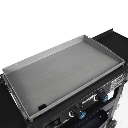 Razor Griddle Portable 2 Burner 30,000 BTU Gas Grill & Griddle Cart w/Shelves