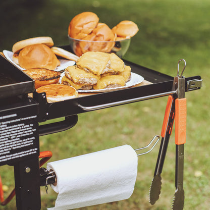 Razor Griddle Portable 2 Burner 30,000 BTU Gas Grill & Griddle Cart w/Shelves