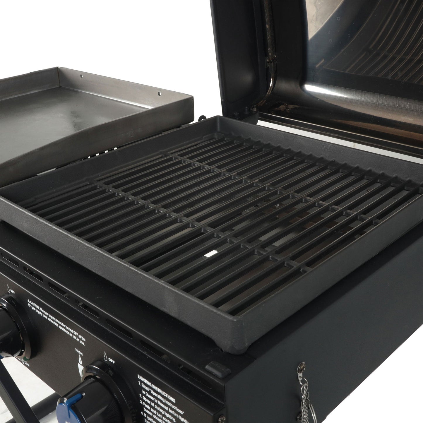 Razor Griddle Portable 4 Burner 40,000 BTU Gas Grill and Griddle Cart with Lid