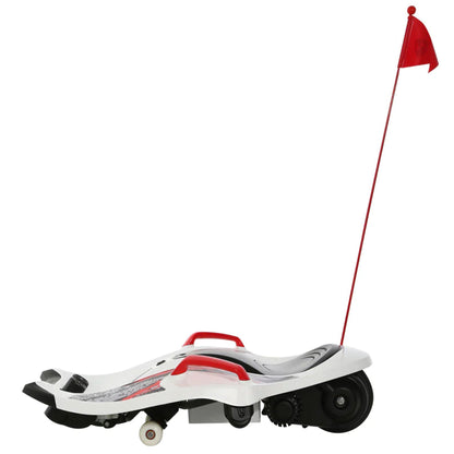 Rollplay Nighthawk 12 Volt Electric Rechargeable Ride On Toy Vehicle, White