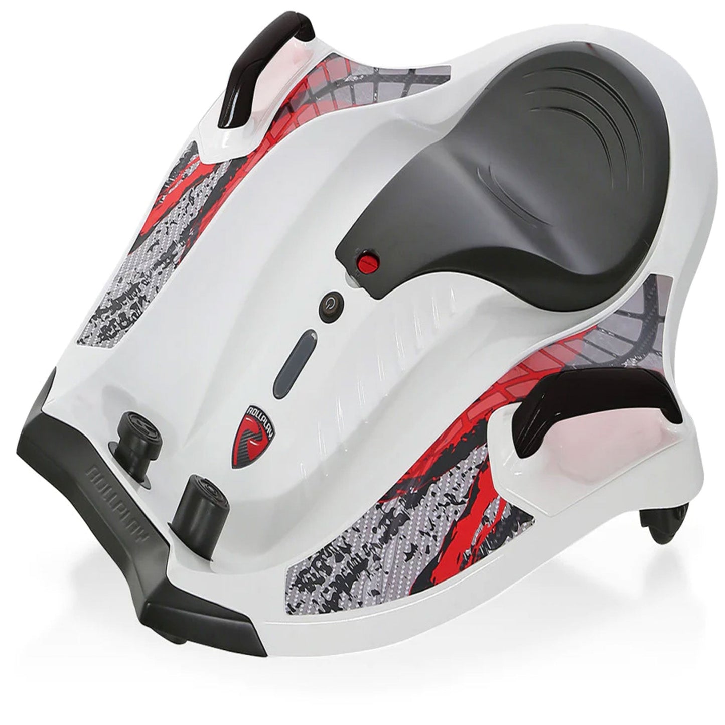Rollplay Nighthawk 12 Volt Electric Rechargeable Ride On Toy Vehicle, White