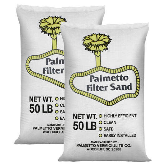 Palmetto 50lb Bag Natural Pool Filter Sand for Residential & Commercial, 2 Pack