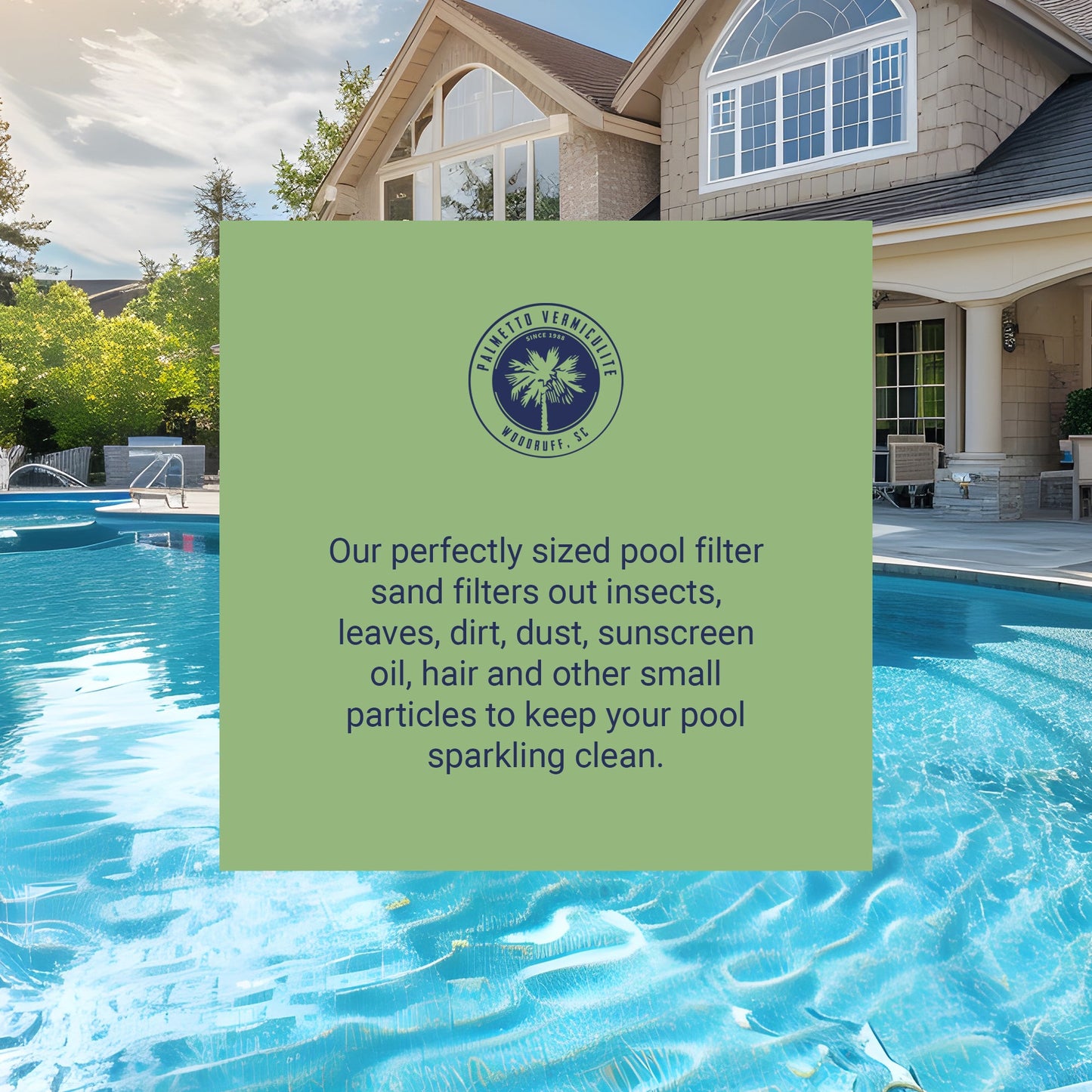 Palmetto 50lb Bag Natural Pool Filter Sand for Residential & Commercial, 4 Pack