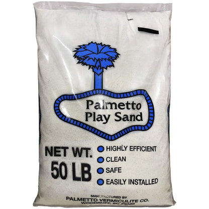 Palmetto 2 Pack Natural Play Sand for Sand Box, Play Areas, Home, 50 LB, Creme