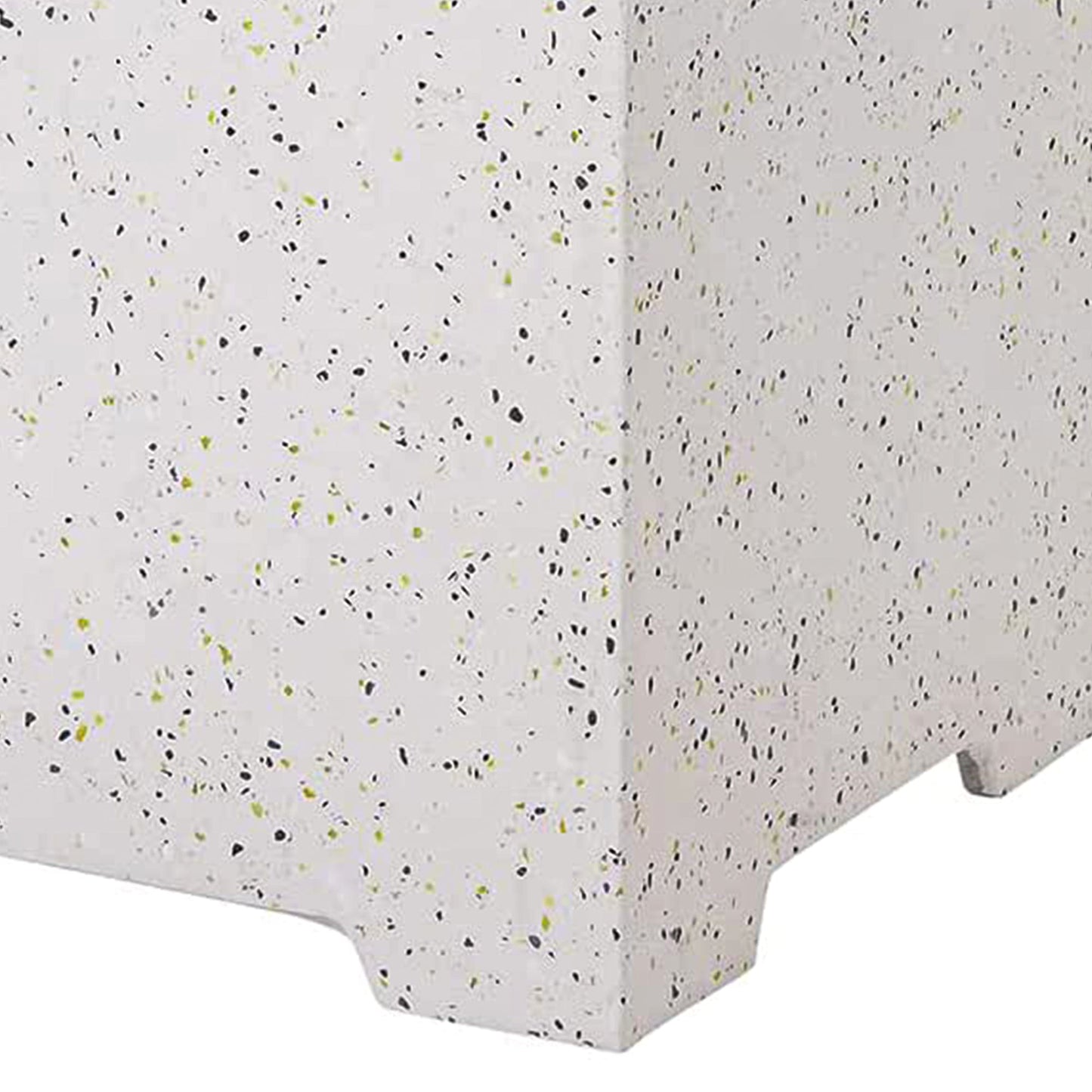 ESSENTIAL LOUNGER Fire Pit Propane Tank Cover Hideaway Table with Handles, White