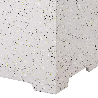 ESSENTIAL LOUNGER Fire Pit Propane Tank Cover Hideaway Table with Handles, White