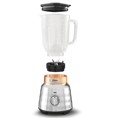Oster Beehive Performance 3 Speed Blender with 1100 Watt Motor, Silver/Copper