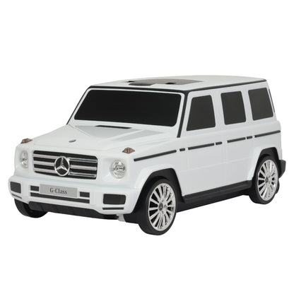 Best Ride On Cars Mercedes G Class Stylish Large Suitcase Ride On Vehicle, White