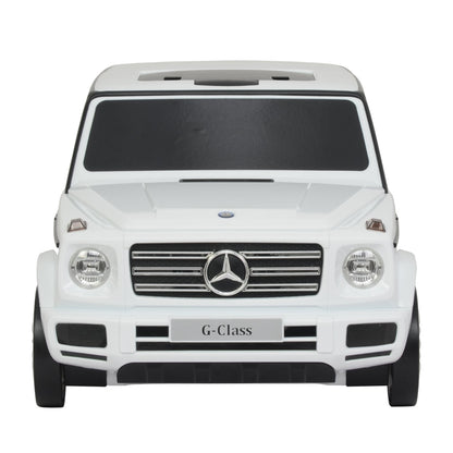 Best Ride On Cars Mercedes G Class Stylish Large Suitcase Ride On Vehicle, White