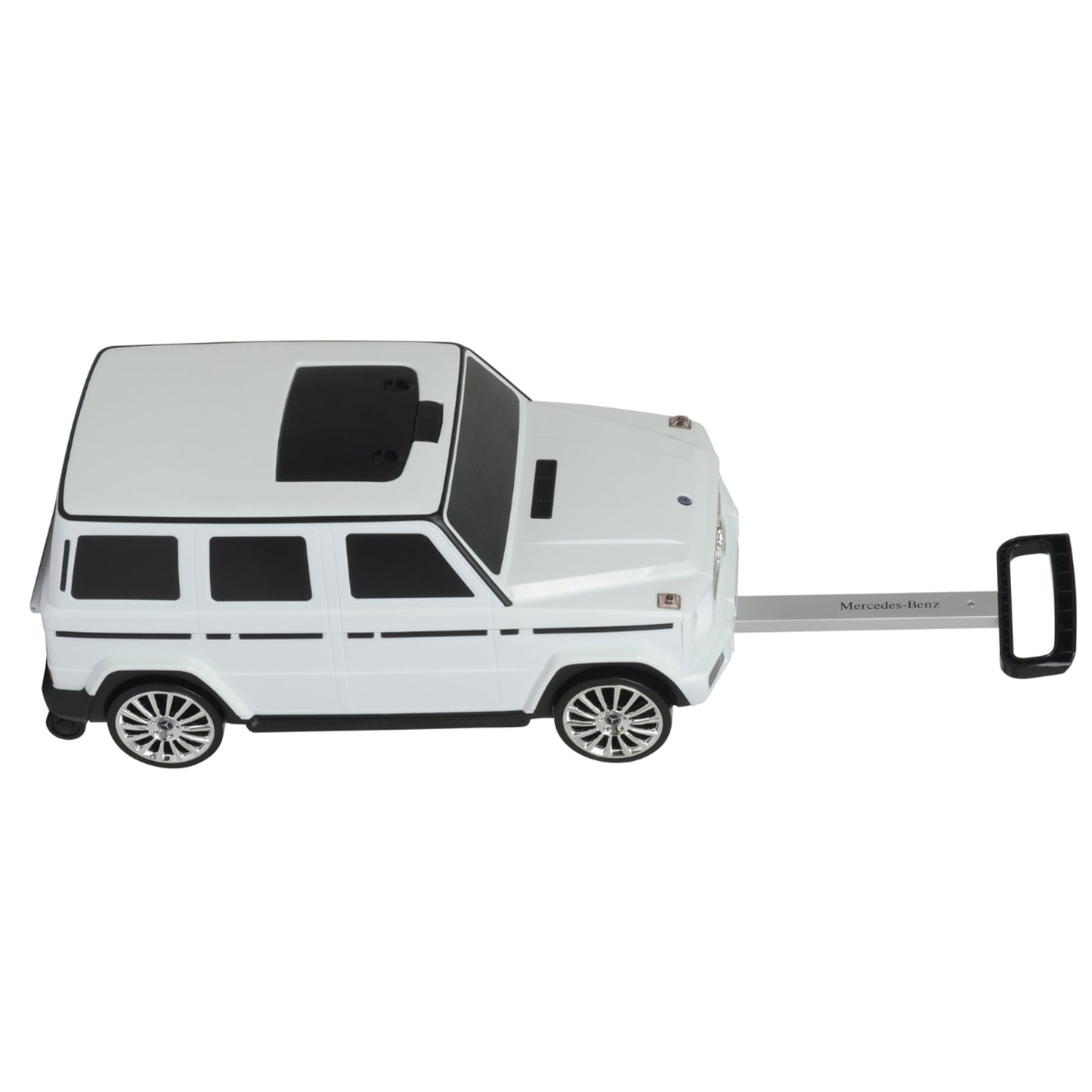 Best Ride On Cars Mercedes G Class Stylish Large Suitcase Ride On Vehicle, White