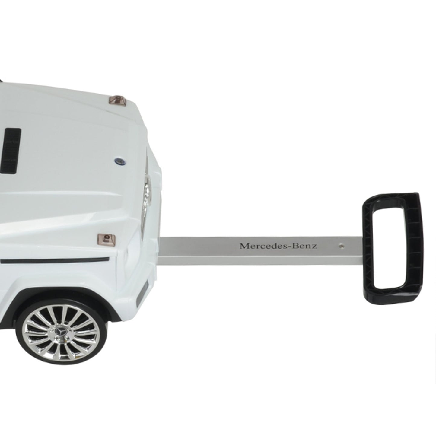 Best Ride On Cars Mercedes G Class Stylish Large Suitcase Ride On Vehicle, White