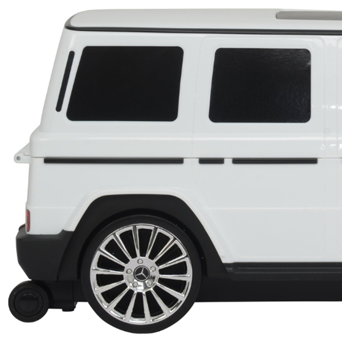 Best Ride On Cars Mercedes G Class Stylish Large Suitcase Ride On Vehicle, White