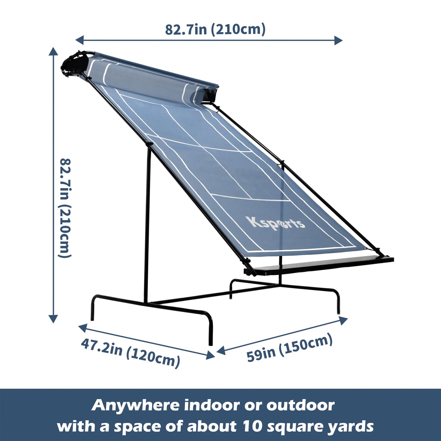 Ksports Portable Indoor Outdoor Weatherproof Tennis Rebounder Net with Carry Bag