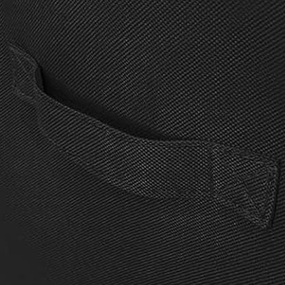 WOWLIVE 90L Foldable Rectangular Deluxe Laundry Service Rolling Basket, Black