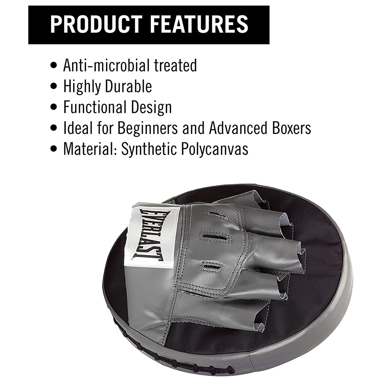 Everlast 1 Size Fits All Synthetic Punch Mitts with Full Boxing Glove Backing