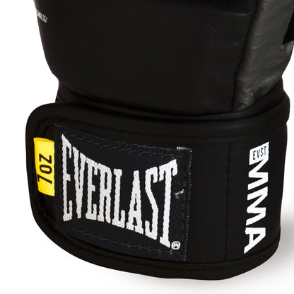 Everlast Pro Style MMA Grappling Training Gloves w/Full Wrist Strap, L/XL, Black