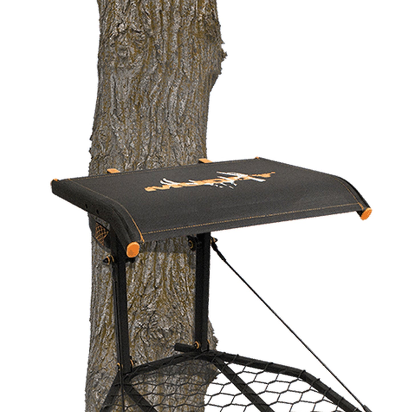 Muddy The Boss XL Hang On Tree Stand & Hawk Helium Set of 3 Climbing Sticks