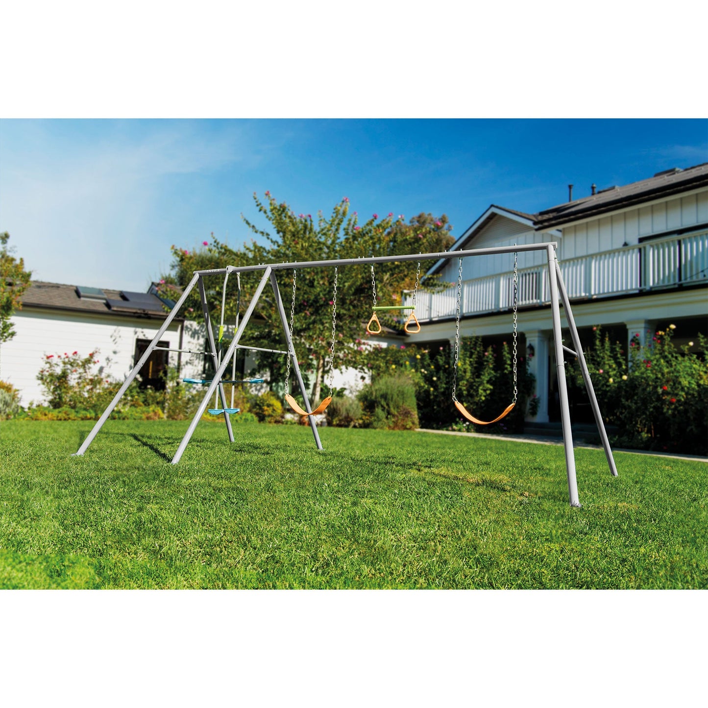 Intex 4 Activity Feature Colored Playground Swing with Trapeze Bar