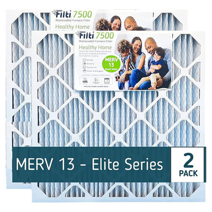 Filti 7500 20x5x20 Inch Pleated Home HVAC Furnace MERV 13 Air Filter (4 Pack)
