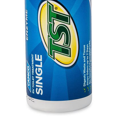 Camco TST Blue Enzyme 4 oz RV Toilet Waste Odor Treatment, Clean Scent (8 Pack)