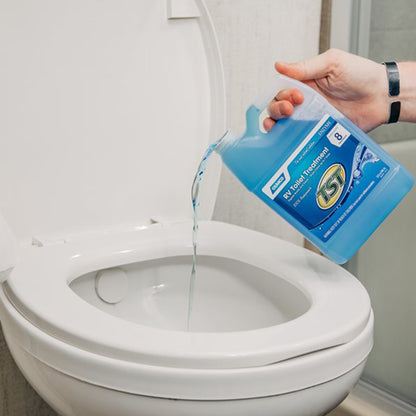 Camco TST Blue Enzyme 32 oz RV Toilet Waste Odor Treatment, Fresh Clean Scent