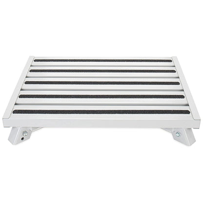 Camco 43677 Fixed Height Aluminum Platform Step Stool with Non Slip Rubber Feet