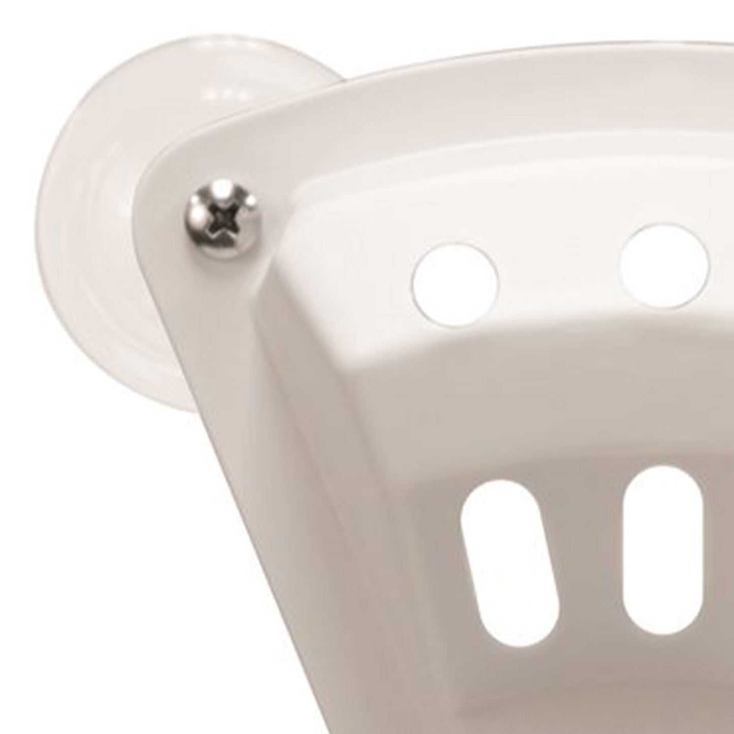 Camco 3 x 5 Inch Durable Plastic Construction Suction Cup Flag Holder, White