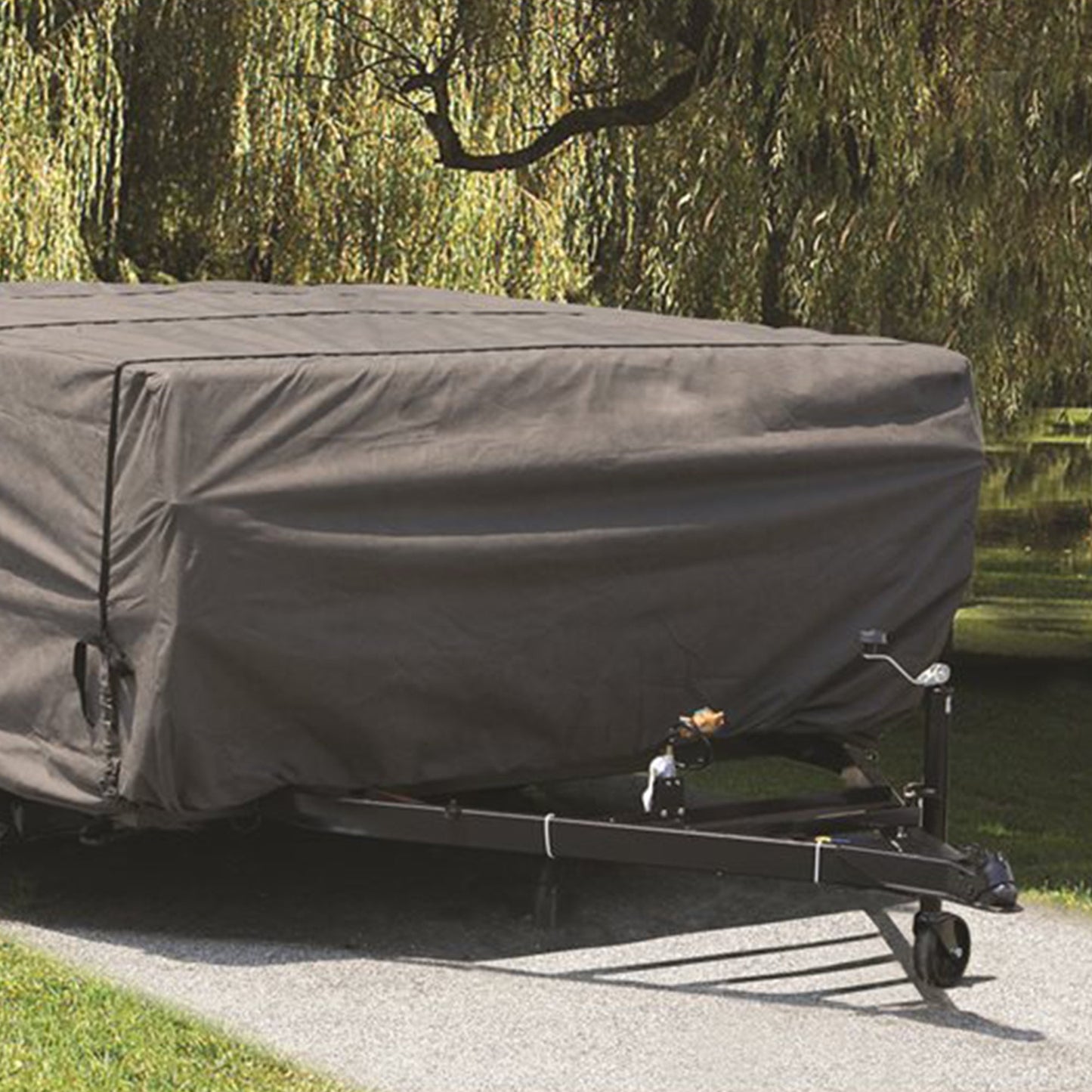 Camco ULTRAGuard 12-14' Pop Up RV Camper Cover with Doors and Covered Air Vents