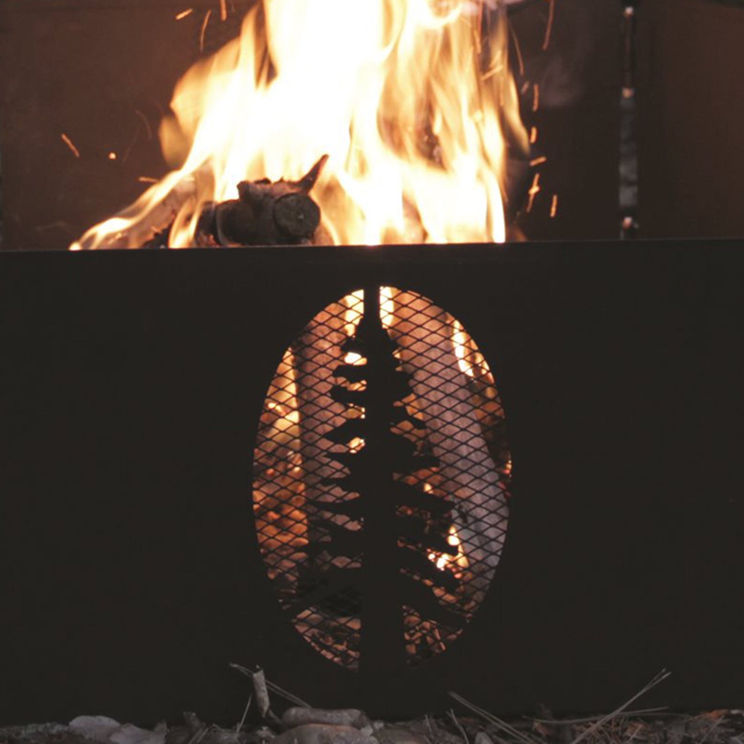 Camco Portable 27 x 8.5" Outdoor Campfire Ring with Bag for Wood Burning Fires