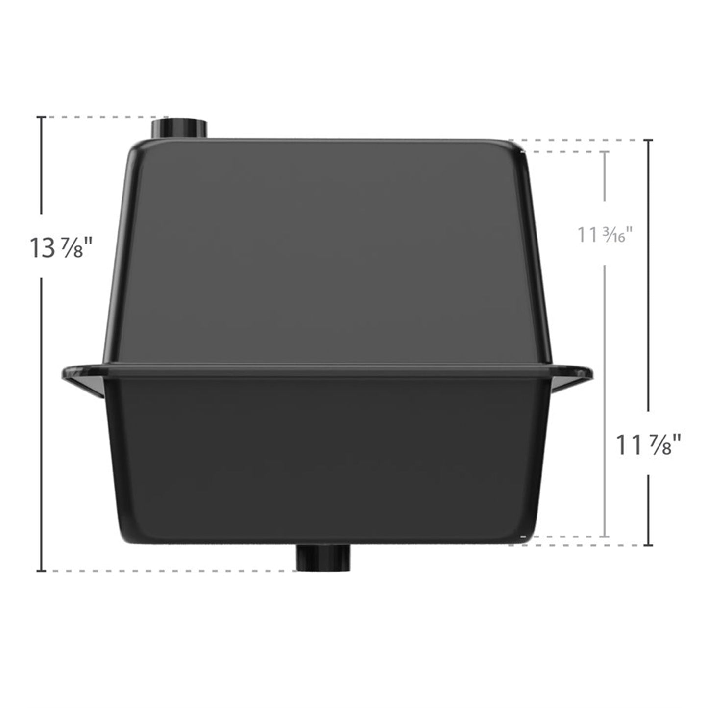 Camco Vented RV/Marine Double SideBySide Durable Polymer Battery Box Set, Black