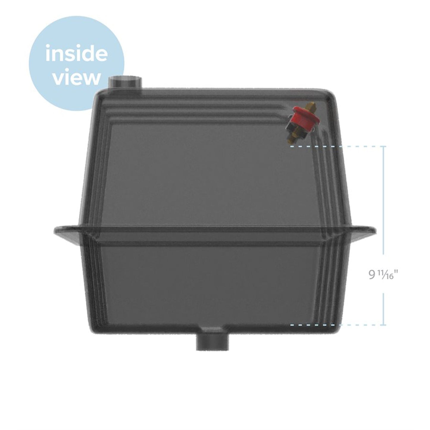 Camco Vented RV/Marine Double SideBySide Durable Polymer Battery Box Set, Black