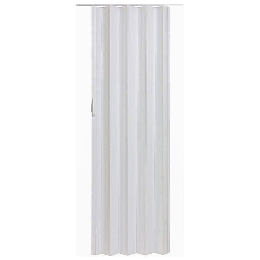 LTL Home Products Via 36" x 80" Vinyl Hinged Single Folding Door, White Mist