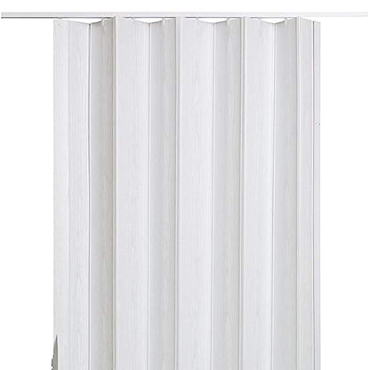 LTL Home Products Via 36" x 80" Vinyl Hinged Single Folding Door, White Mist