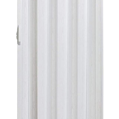 LTL Home Products Via 36" x 80" Vinyl Hinged Single Folding Door, White Mist