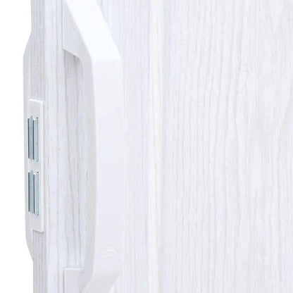 LTL Home Products Via 36" x 80" Vinyl Hinged Single Folding Door, White Mist