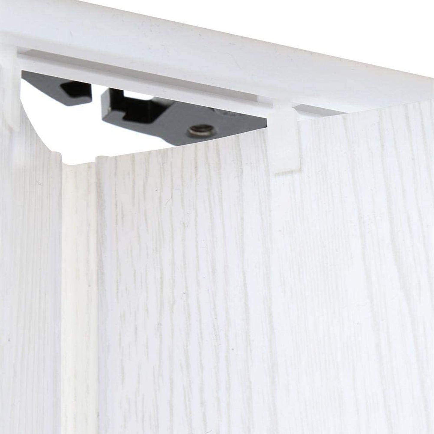 LTL Home Products Via 36" x 80" Vinyl Hinged Single Folding Door, White Mist