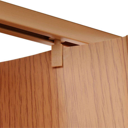 LTL Home Products Via 36" x 80" Vinyl Hinged Single Folding Door, Oak Brown