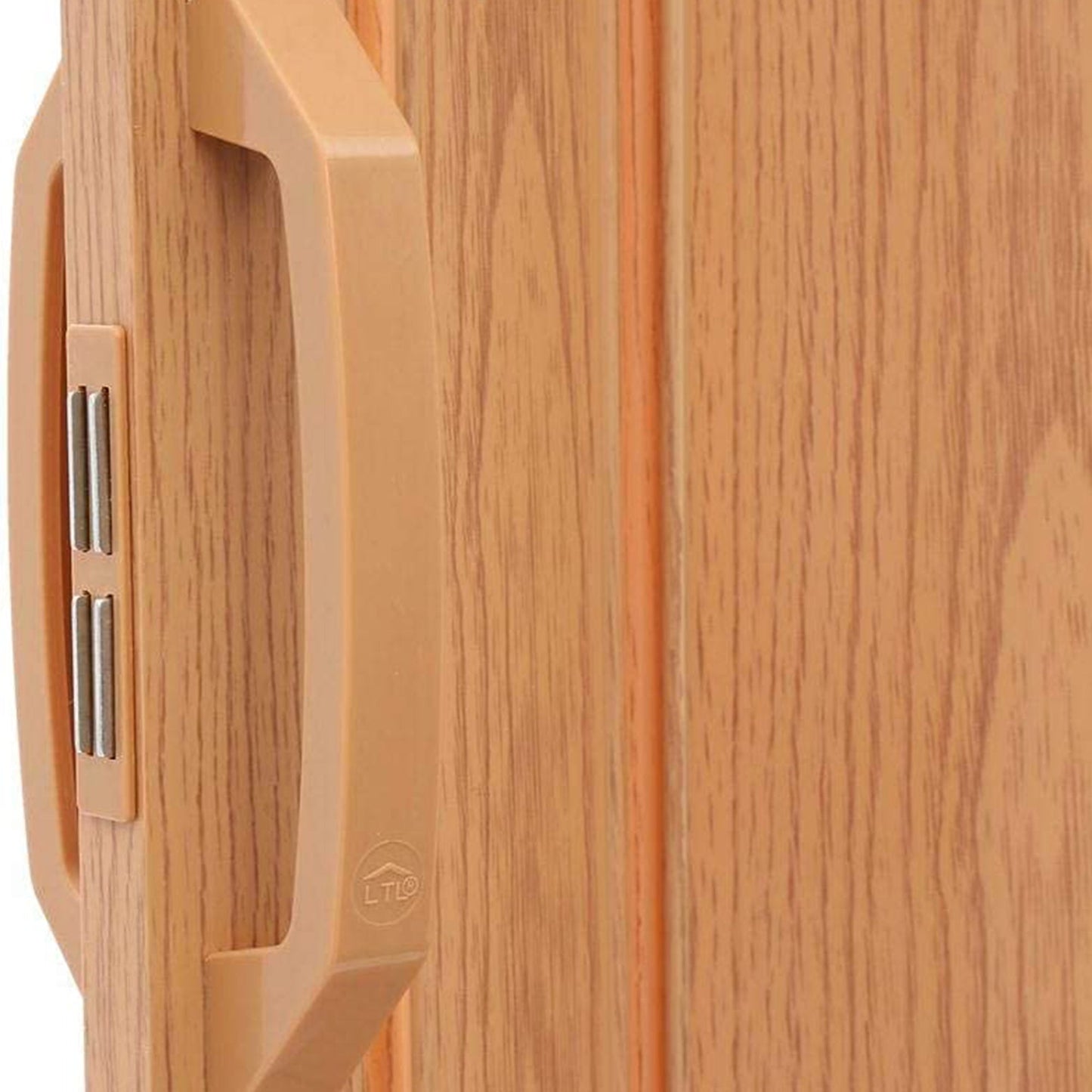 LTL Home Products Via 36" x 80" Vinyl Hinged Single Folding Door, Oak Brown