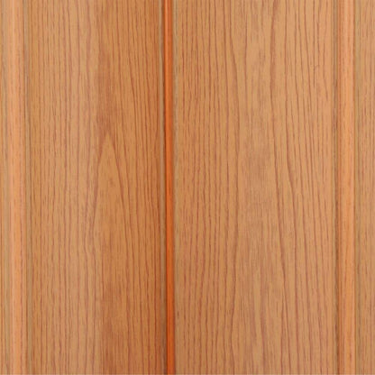 LTL Home Products Via 36" x 80" Vinyl Hinged Single Folding Door, Oak Brown