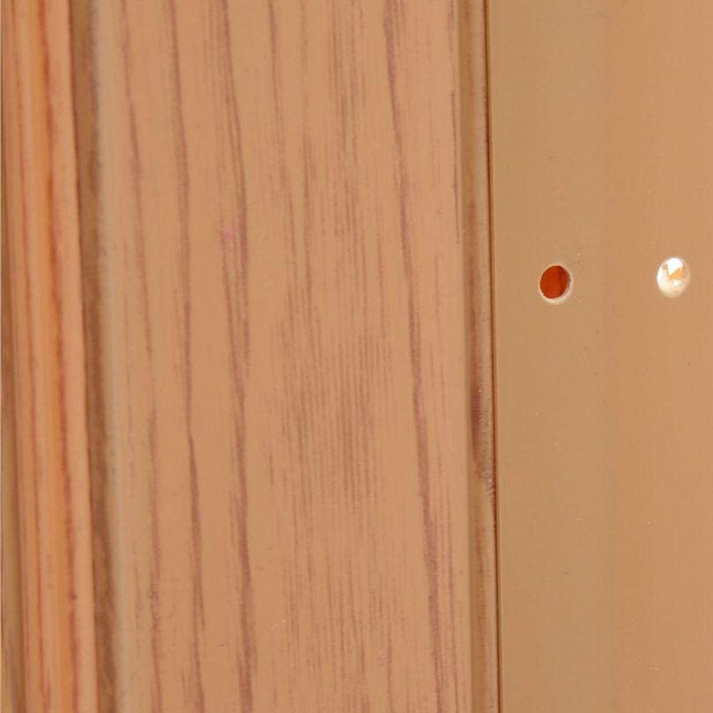 LTL Home Products Via 36" x 80" Vinyl Hinged Single Folding Door, Oak Brown