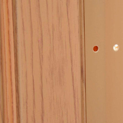 LTL Home Products Via 36" x 80" Vinyl Hinged Single Folding Door, Oak Brown